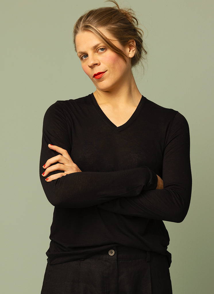 BLANCA trikåtop svart