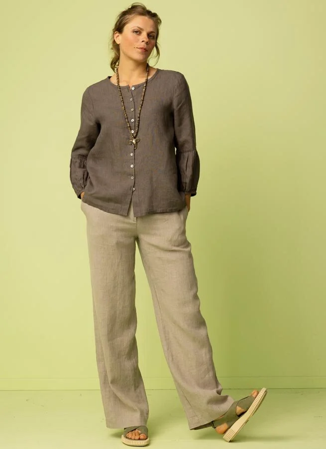 BOMBAY linneblus Jord