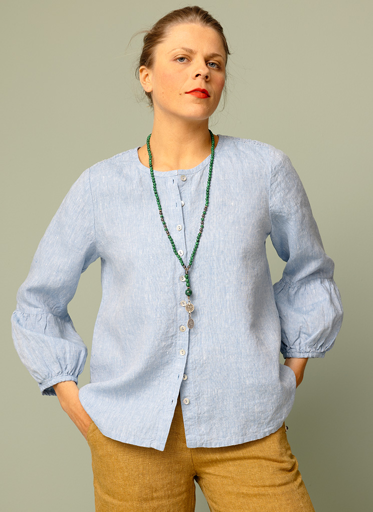 BOMBAY linneblus ljusblå