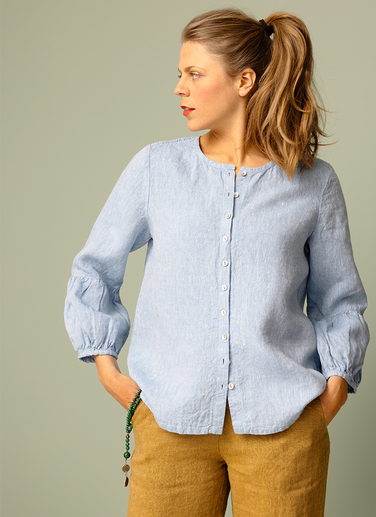 BOMBAY linneblus ljusblå