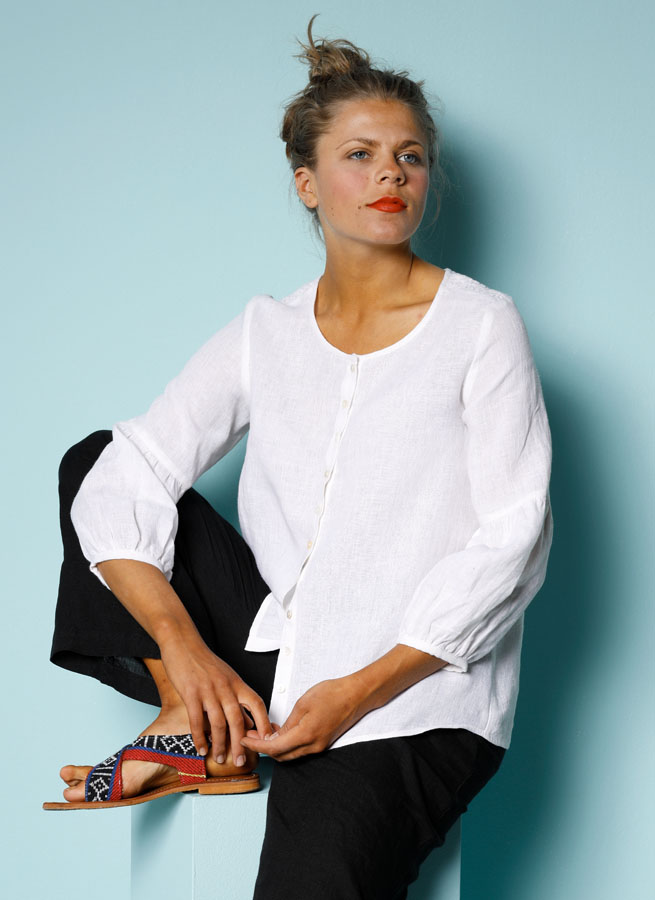 BOMBAY linneblus Offwhite