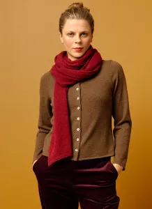 Halsduk cashmere Oxblod