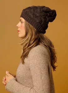 Ullmössa flätad Choklad