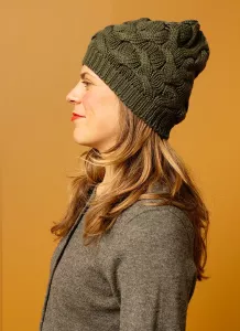 Ullmössa flätad Grön