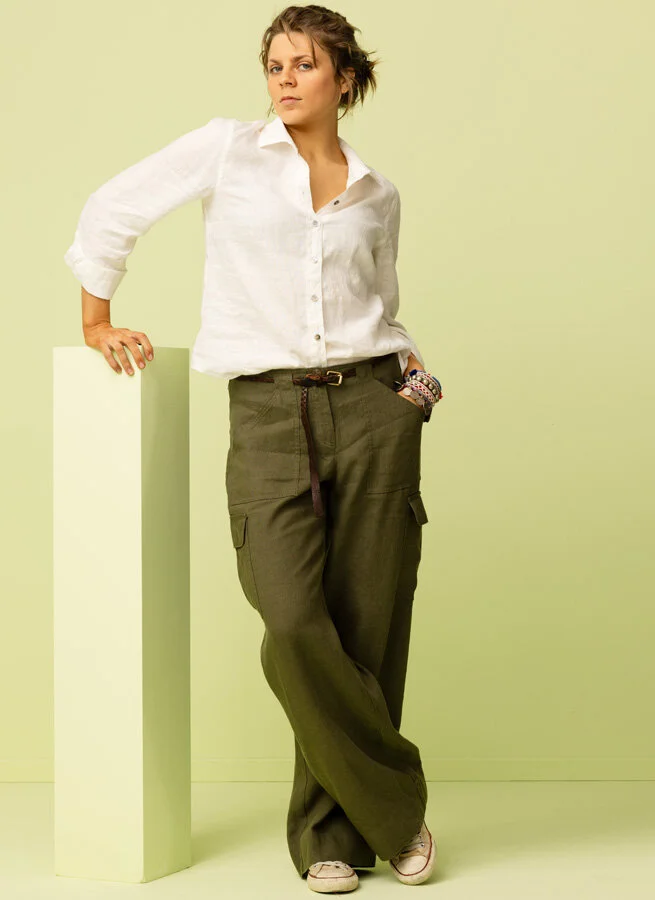 CARGO linnebyxa Bark