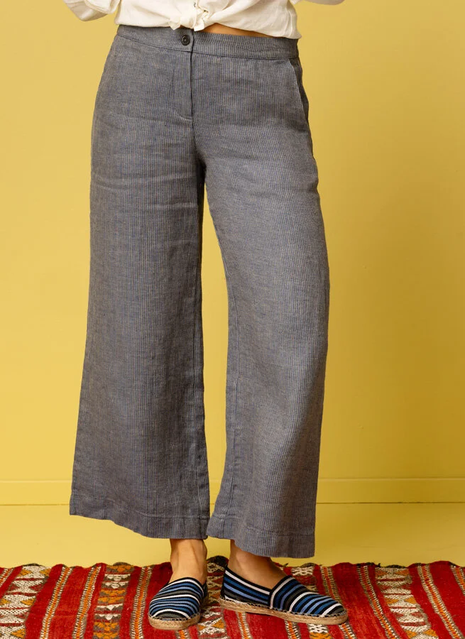 CARLOTTA linnebyxa Jeans Rand