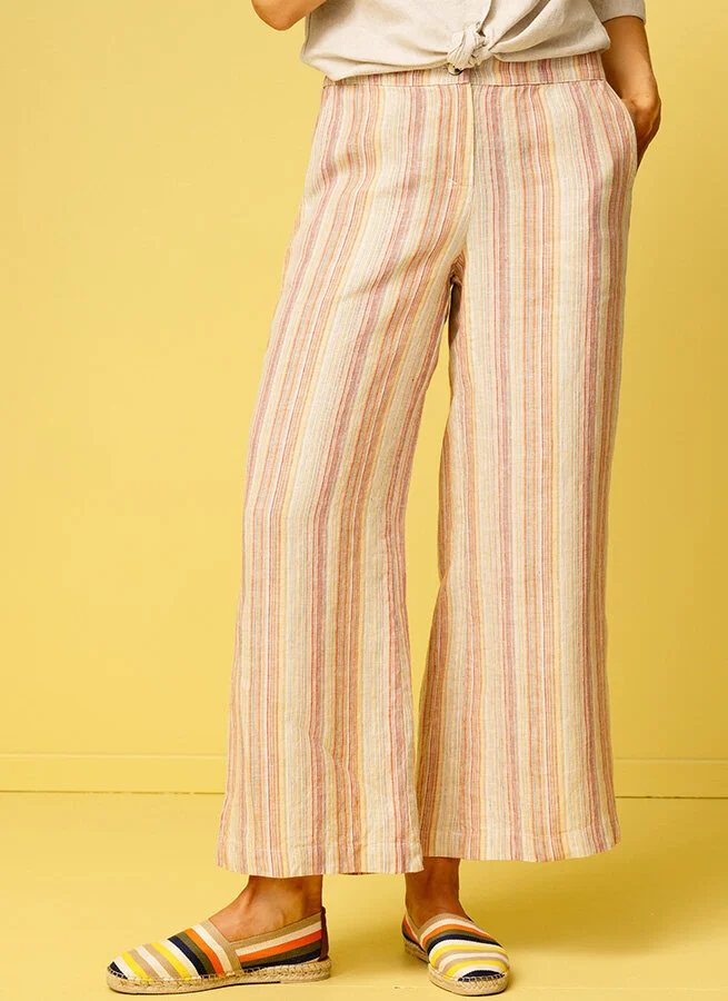 CARLOTTA linnebyxa Mix Rand