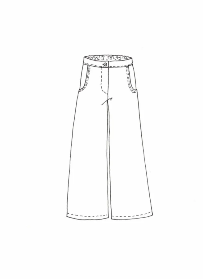 CARLOTTA viskosbyxa Japan bläck