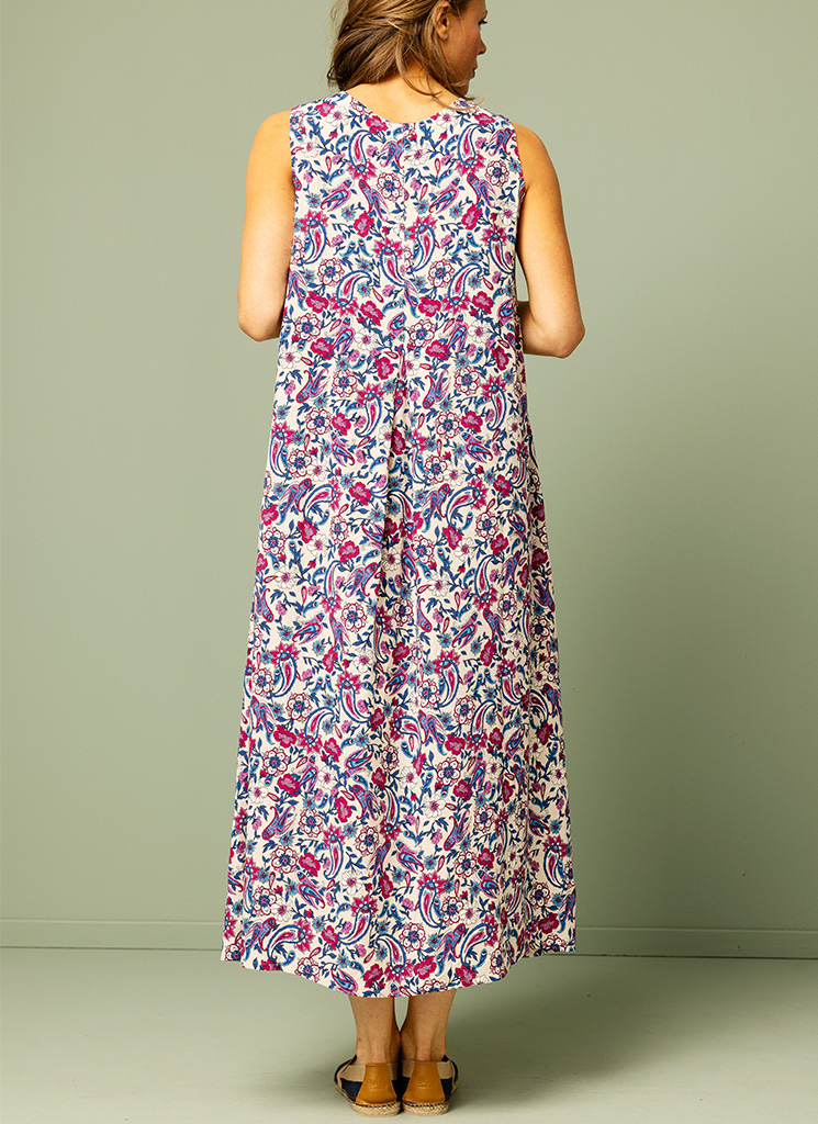 CLARIS klänning blompaisley