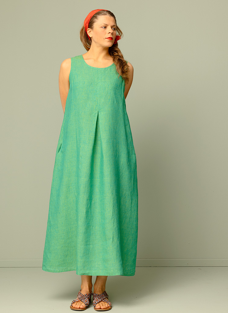 CLARIS Linen Dress Cactus CLARIS Linen Dress Cactus