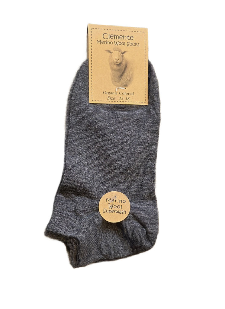Footies merino gråmelange