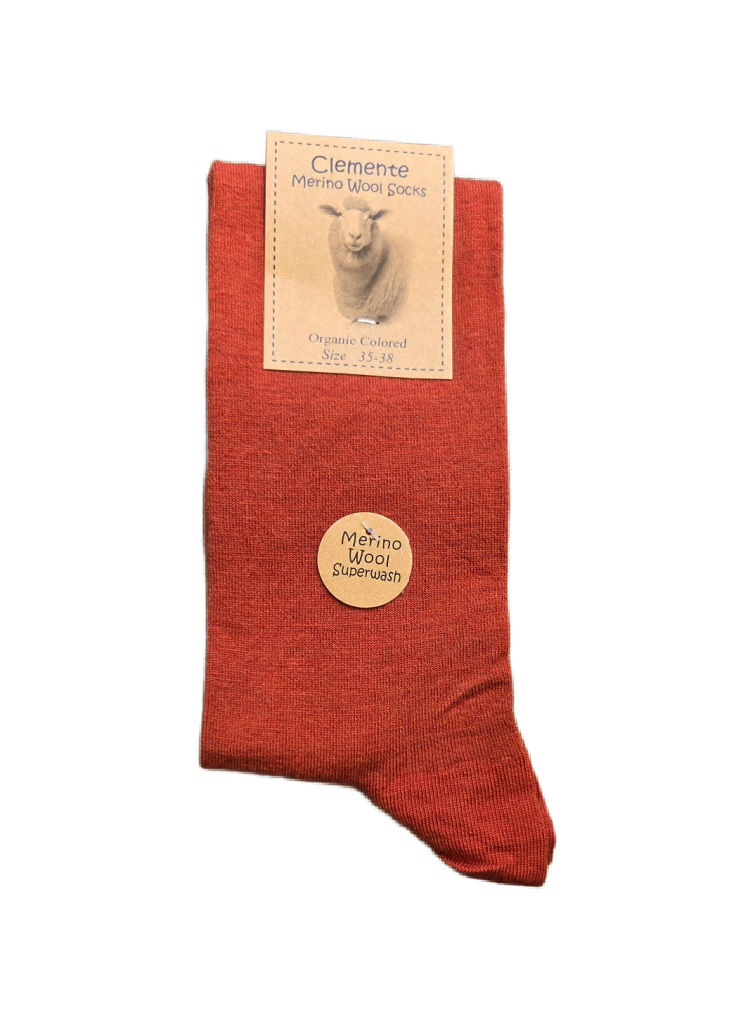 Knästrumpor merino terra