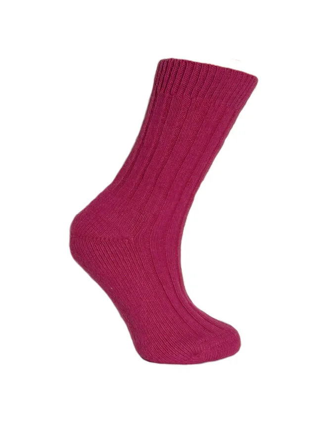 Ullstrumpor Merino Cerise