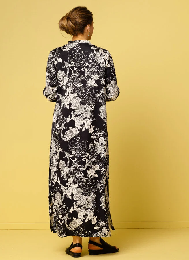 DAILA viskosklänning Japan bläck