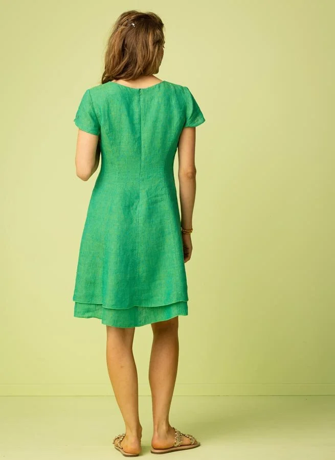 DOLLY linneklänning Kaktus