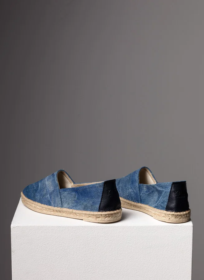 Espadrille tyg alamo Azul