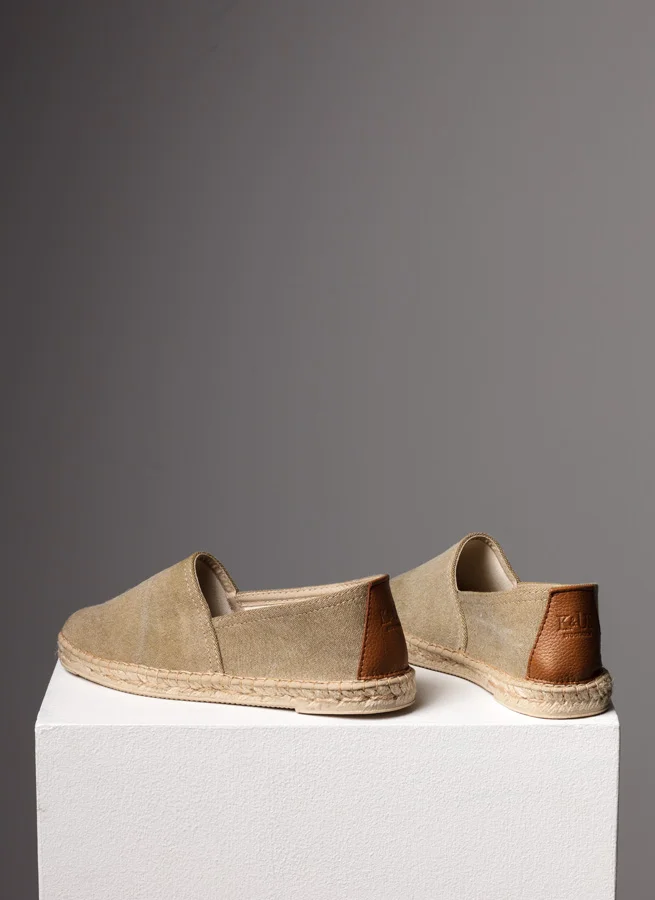 Espadrille tyg alamo Beige