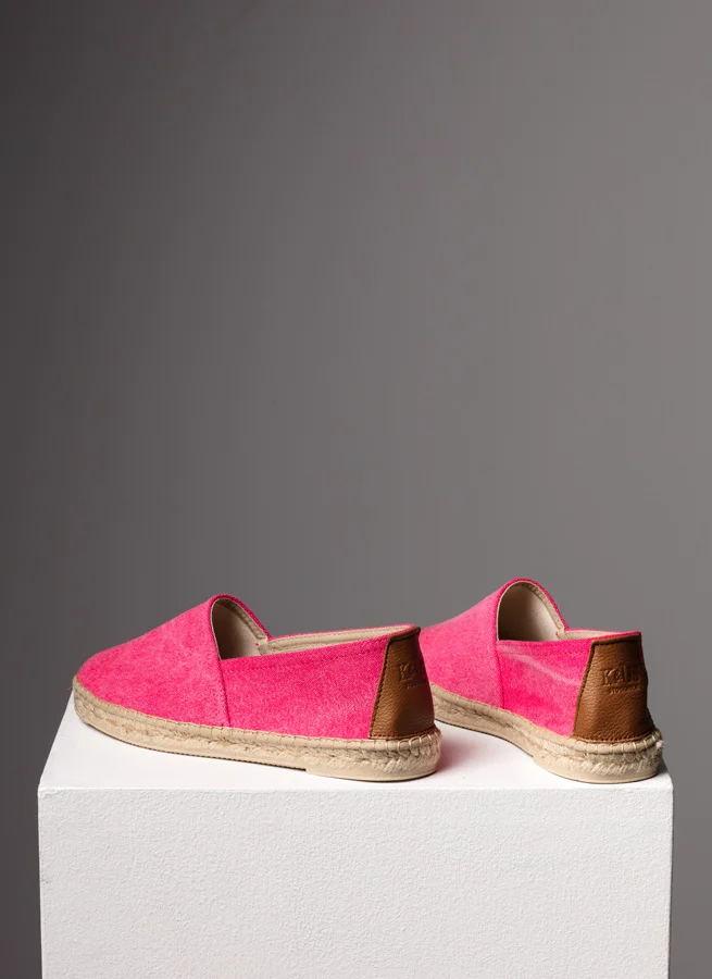 Espadrille tyg alamo Fucsia