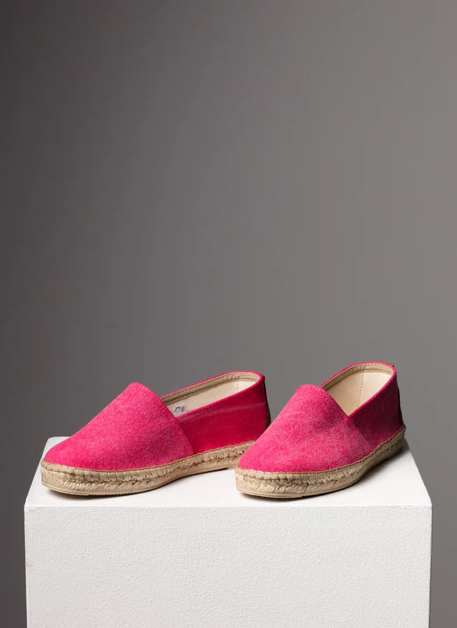Espadrille tyg alamo Fucsia
