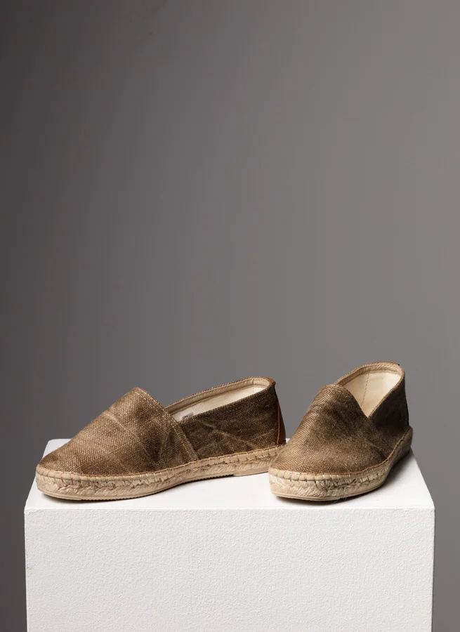 Espadrille tyg alamo Stone