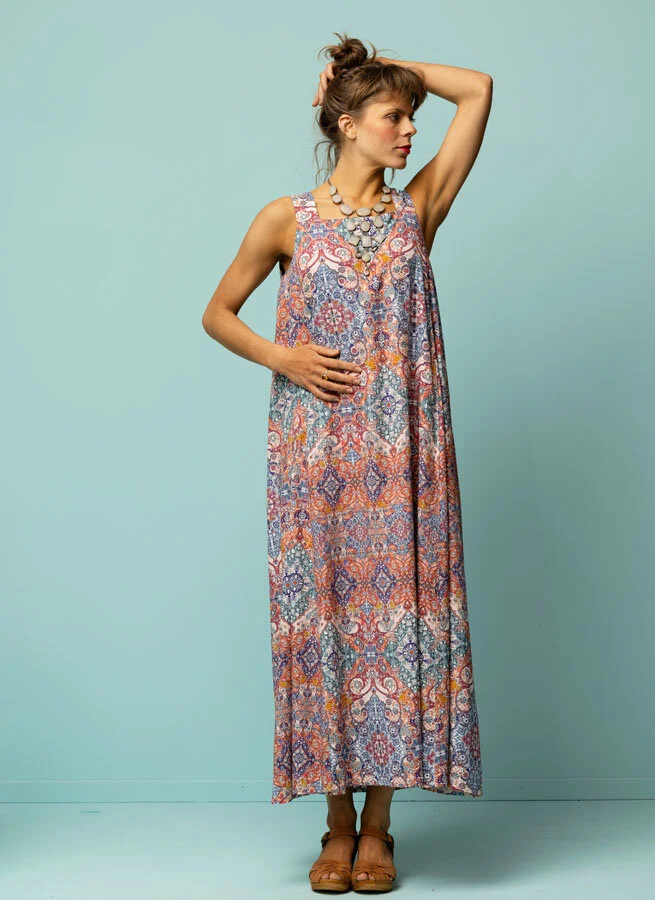 FARAH viskosklänning Maroc