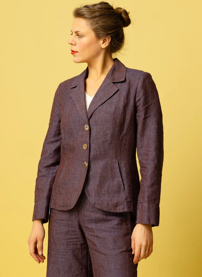 FIOLINA linnekavaj LilaBrun