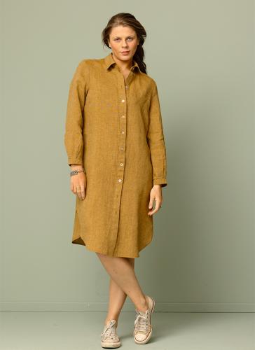 FLORA linneskjorta kummin