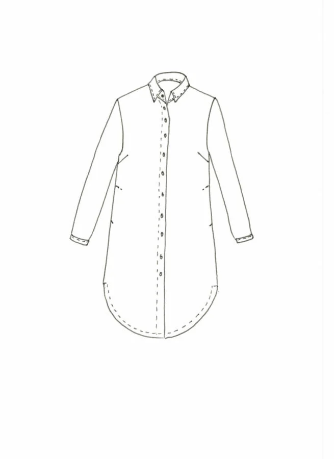 FLORA linneskjorta Clay