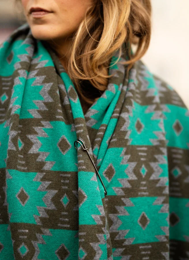 GABBE halsduk merino Grön