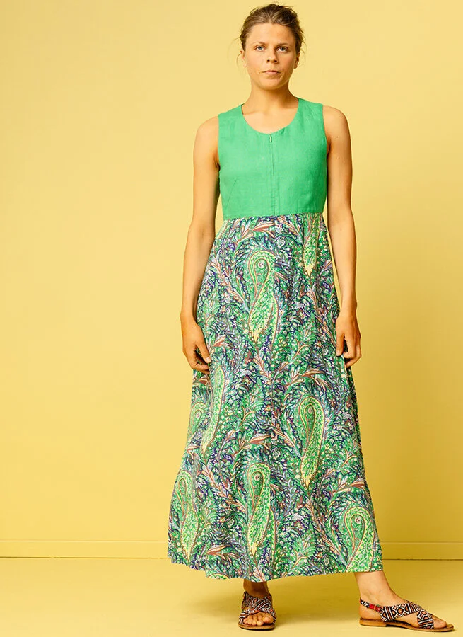 GATTA viscoseklänning Ärta Jungel