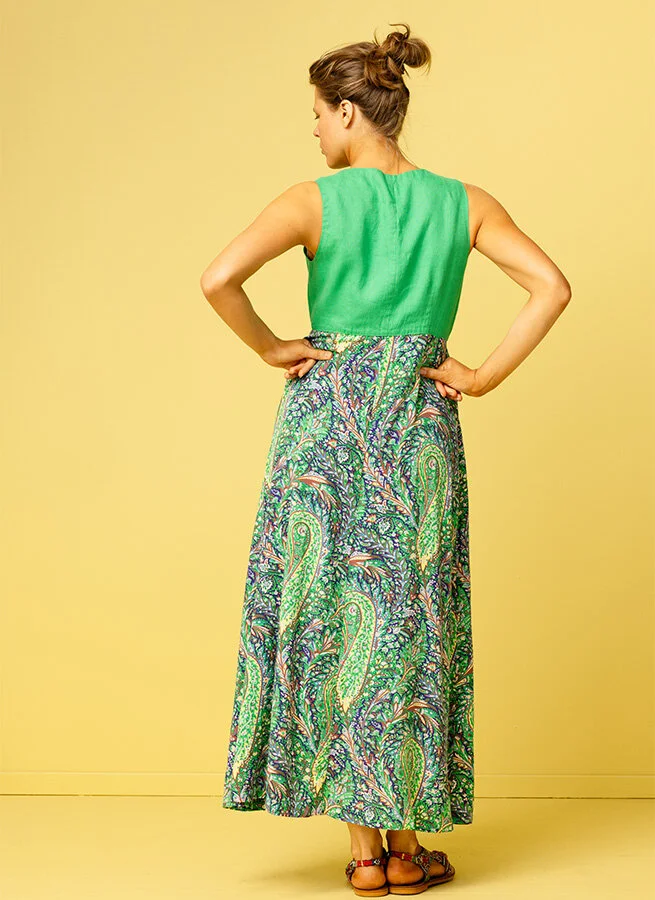 GATTA viscoseklänning Ärta Jungel