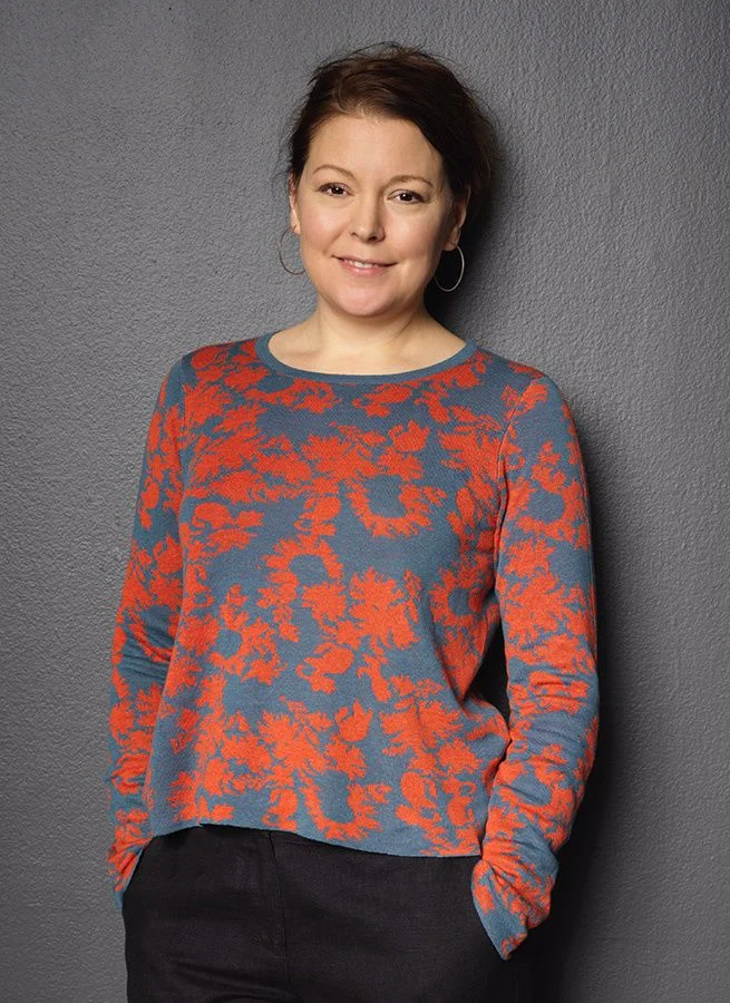 GEMMA jumper lin/viskos Brownie/Öken