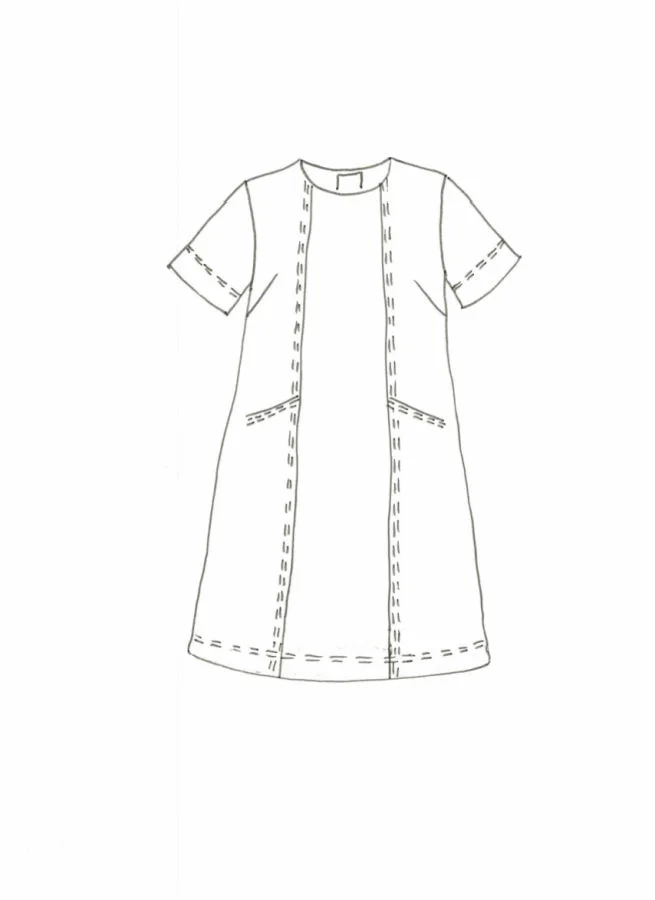 GOLDIE linneklänning Blue thunder