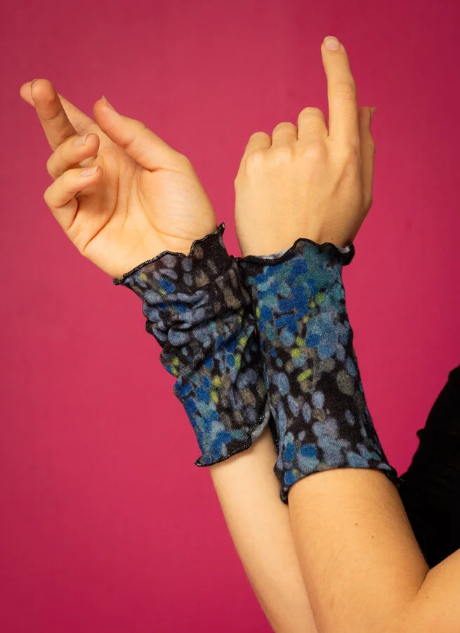 Handledsvärmare merino Blå jaq