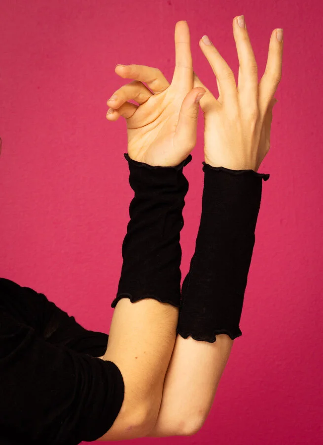 Handledsvärmare svart merino