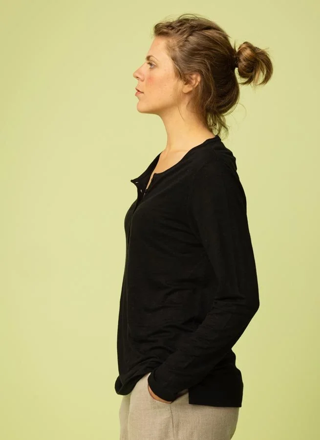 HANNA linnetop Svart