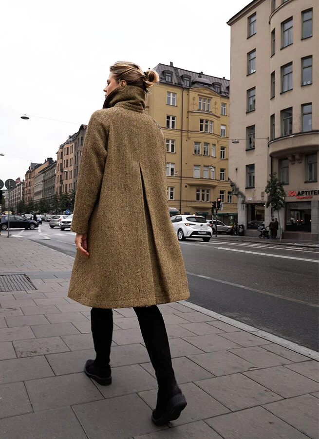 HEDVIG ullkappa OlivBrun