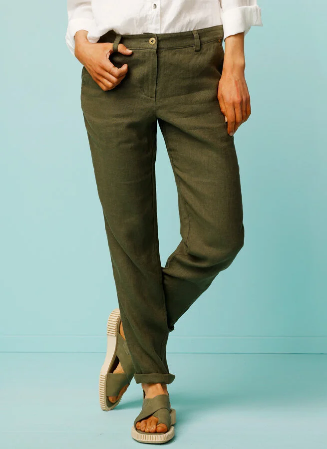 HENNE linnebyxa Bark