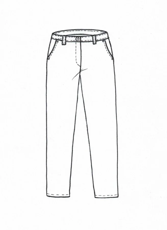 HENNE linnebyxa Bark