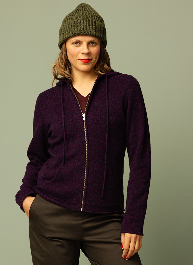 HOODY ulllkofta hortensia
