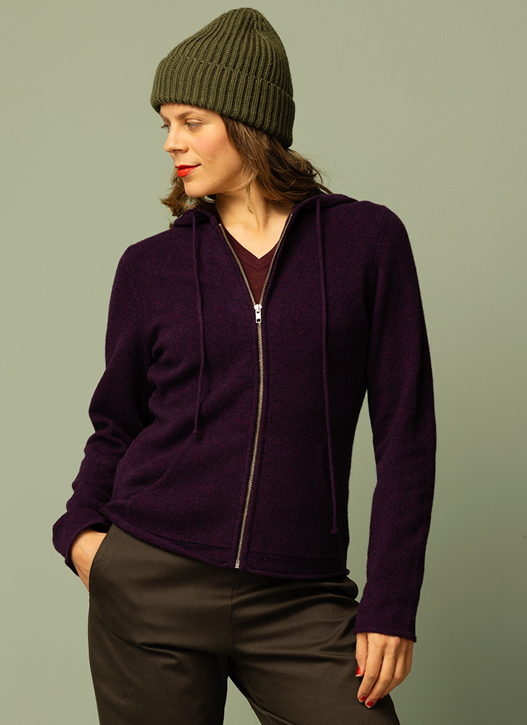HOODY ulllkofta hortensia