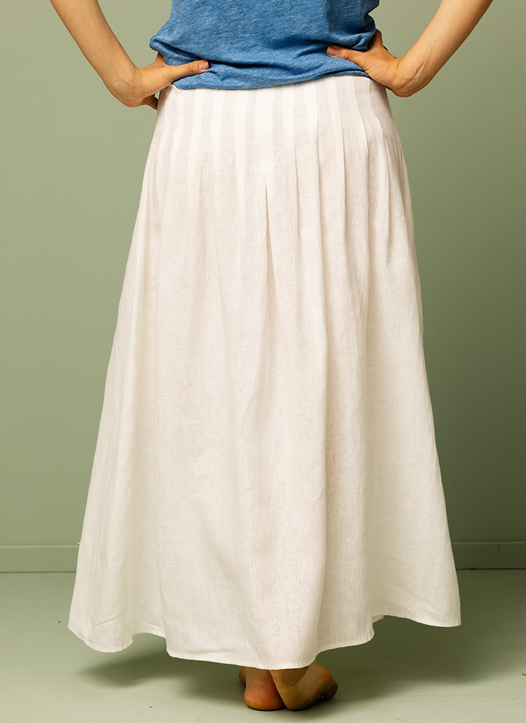 INDIE linnekjol offwhite