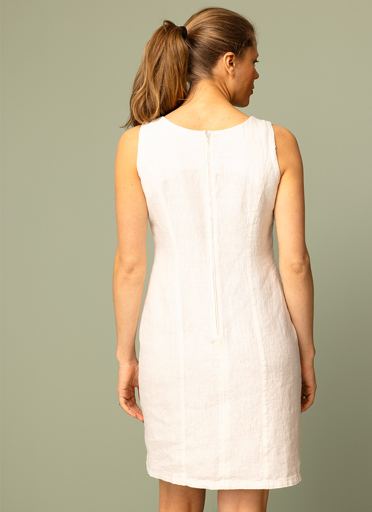 JACKIE linneklänning Offwhite