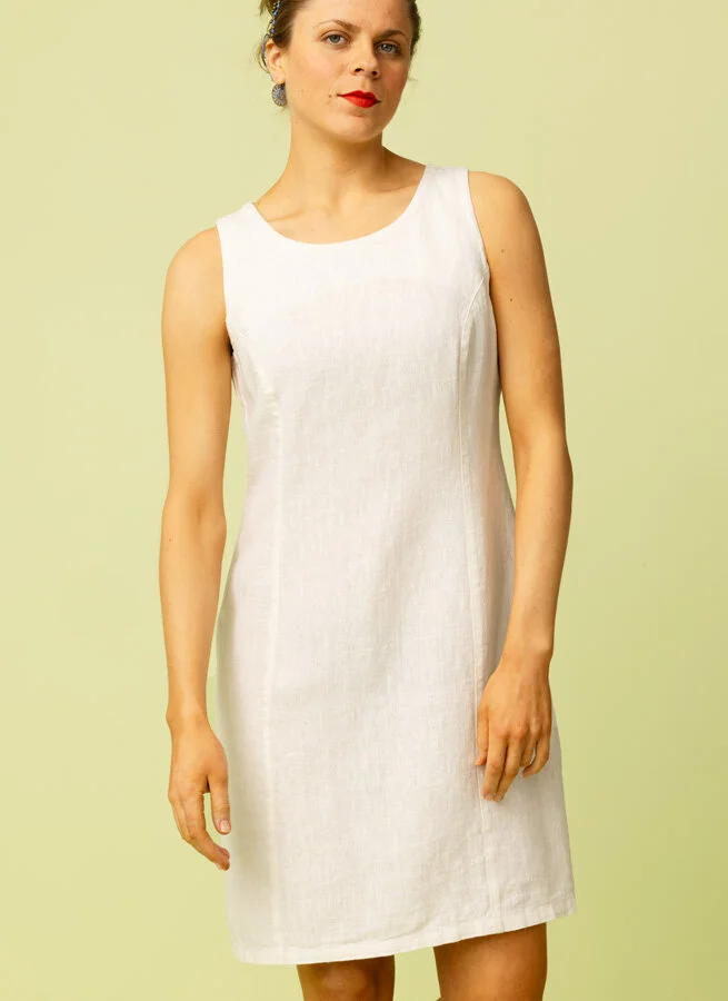 JACKIE linneklänning Offwhite