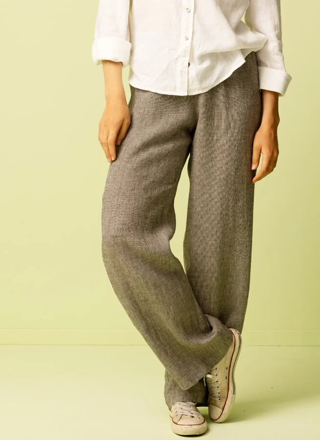 JANICE linnebyxa Nät natur