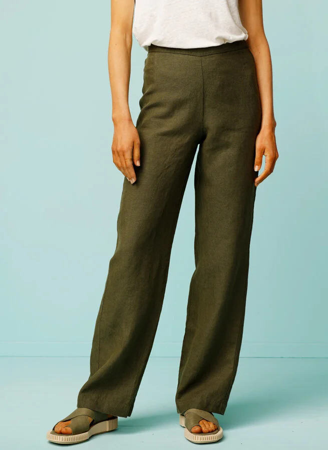 JENNY linnebyxa Bark