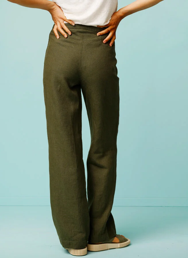 JENNY linnebyxa Bark