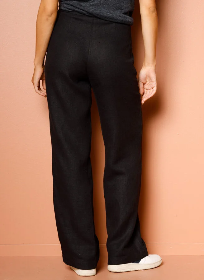 JENNY linnebyxa Svart