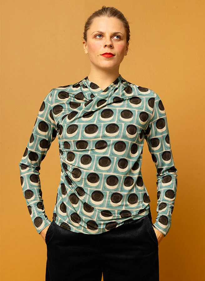 JOSSA trikåtop Lampone