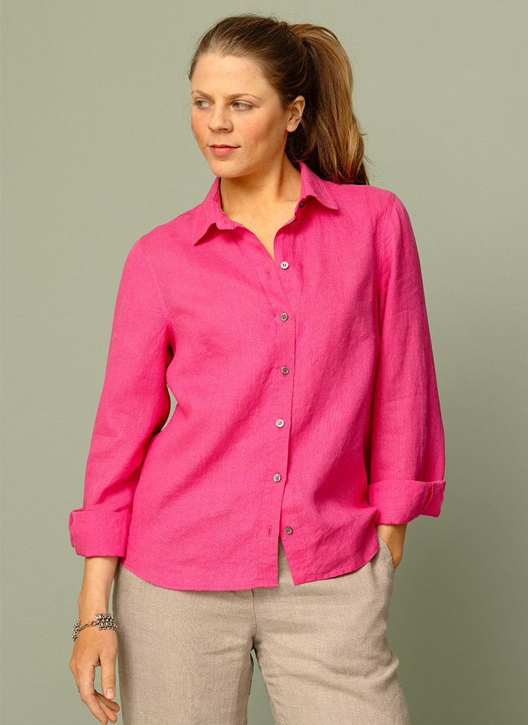 KAKAN linneskjorta cerise